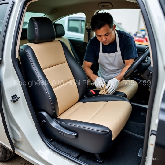 Bọc Ghế Da 2 Tông Màu Cho Chevrolet Spark – Cá Tính, Nổi Bật Cùng Auto Hoài Phát