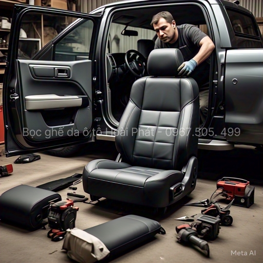 Bọc ghế da Mitsubishi Triton