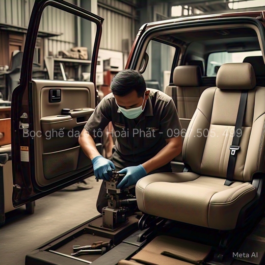 Bọc ghế da Mitsubishi Triton